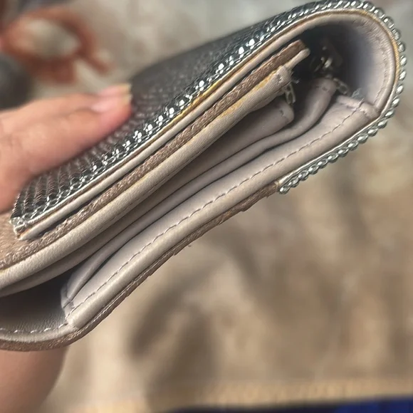 Swarovski crystal and python vintage shoulder clutch - Picture 7 of 16